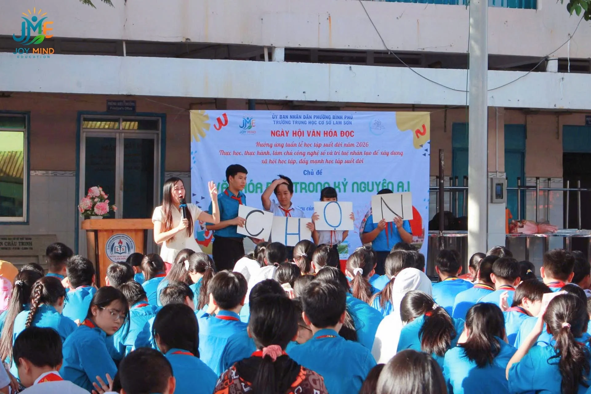 “VĂN HÓA ĐỌC TRONG KỶ NGUYÊN AI” - JOY MIND EDUCATION CÙNG HỌC SINH THCS LAM SƠN NUÔI DƯỠNG TÌNH YÊU ĐỌC SÁCH