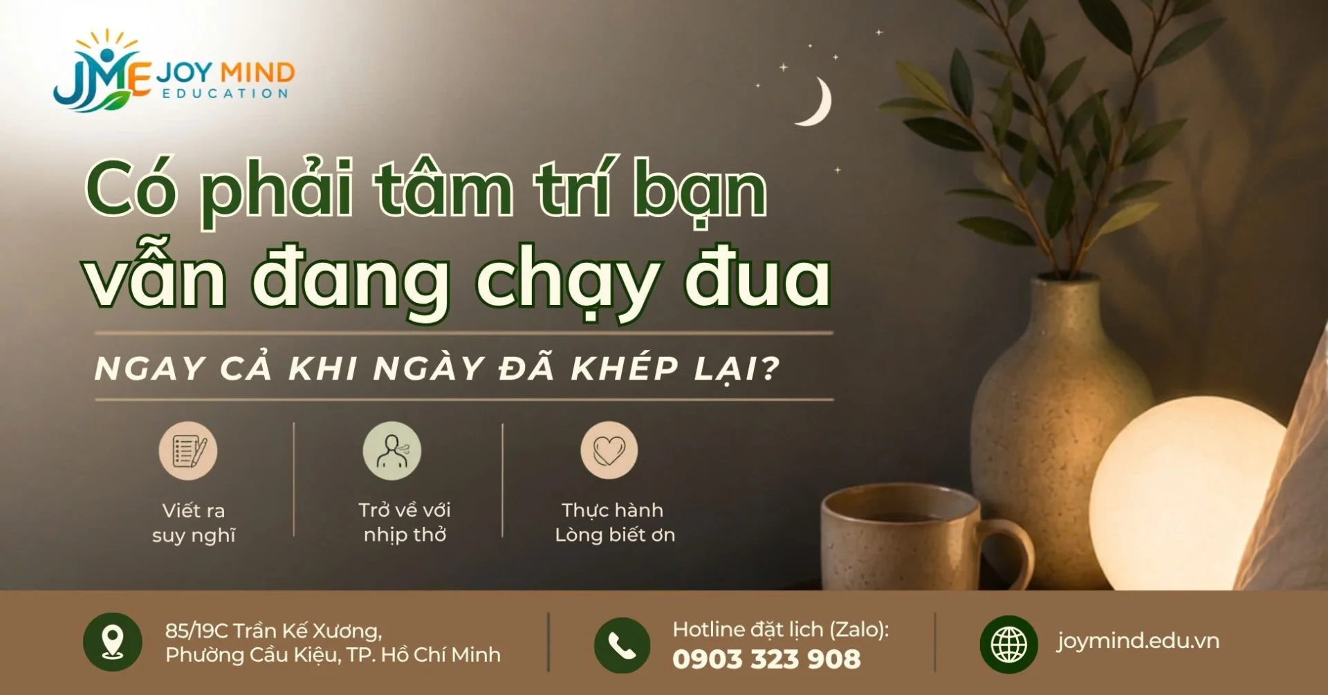 CÓ PHẢI TÂM TRÍ BẠN VẪN ĐANG CHẠY ĐUA NGAY CẢ KHI NGÀY ĐÃ KHÉP LẠI?